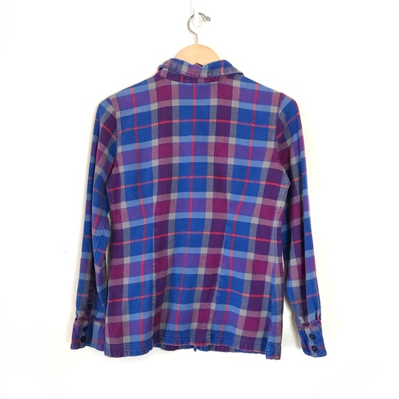 Patagonia Fjord Organic Cotton Flannel Shirt SZ 4 - Picture 3 of 5